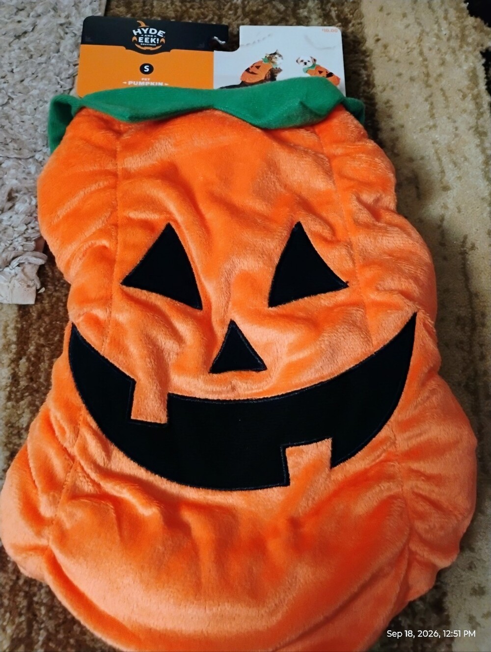 Pumpkin Costume For Cat/Dog